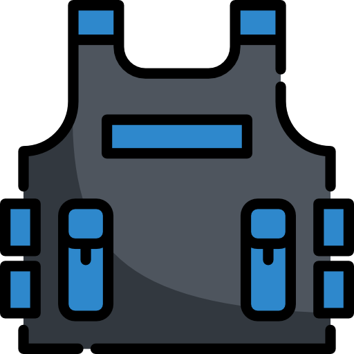 Bulletproof vest Special Lineal color icon