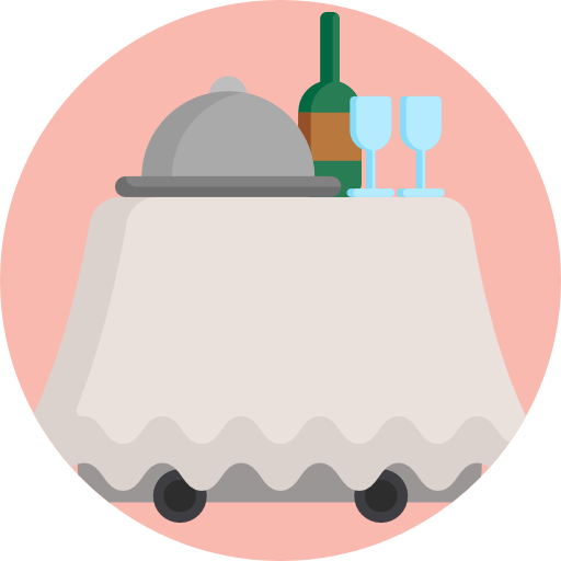 Room service Detailed Flat Circular Flat icon