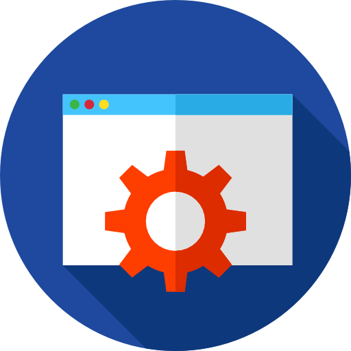 browser Flat Circular Flat icon
