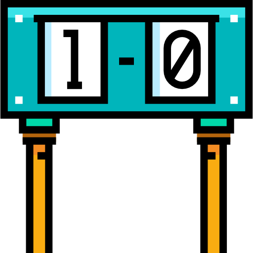 Scoreboard Detailed Straight Lineal color icon