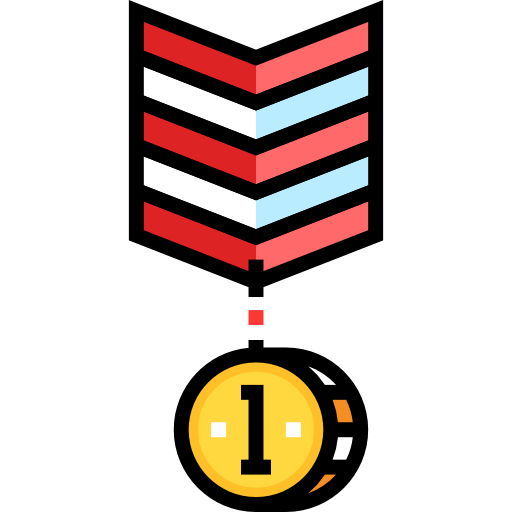 Медаль Detailed Straight Lineal color иконка