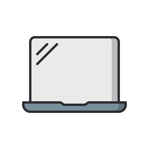ノートパソコン Generic color lineal-color icon