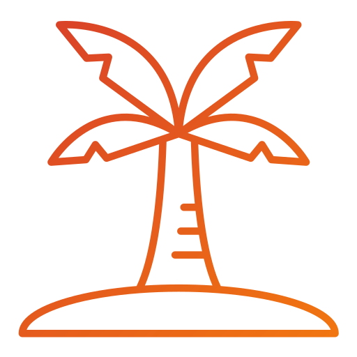 Palm tree Generic gradient outline icon