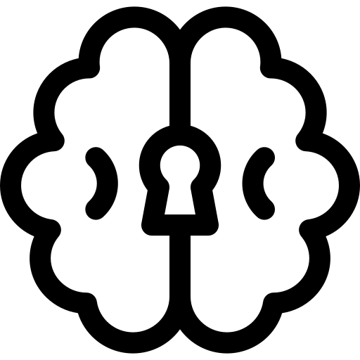 cérebro Basic Rounded Lineal Ícone