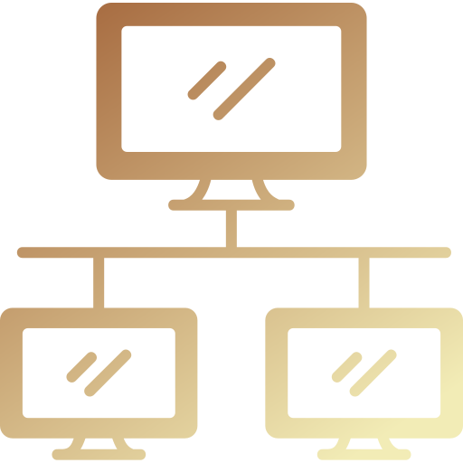 reti di computer Generic gradient fill icona