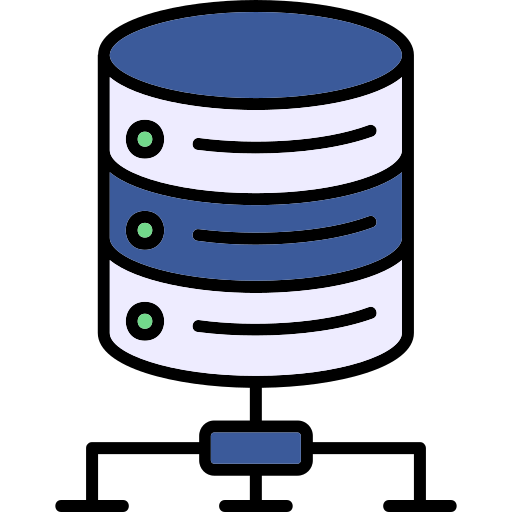 Database storage Generic color lineal-color icon