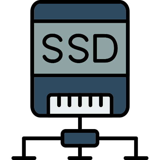 ssd 디스크 Generic color lineal-color icon