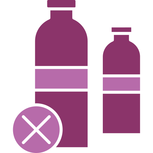 Żadnych plastikowych butelek Generic color fill ikona