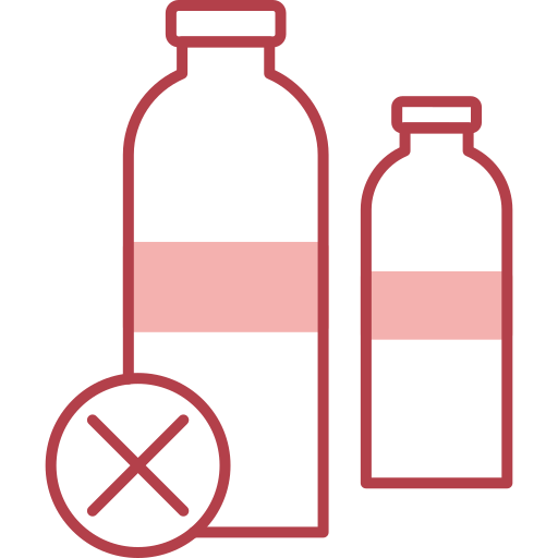 No plastic bottles Generic color lineal-color icon