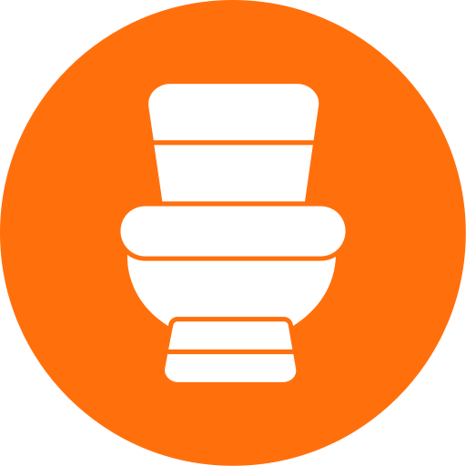 Toilet Generic color fill icon