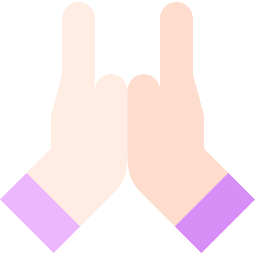 High five Basic Straight Flat icon