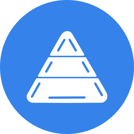 Pyramid Generic color fill icon