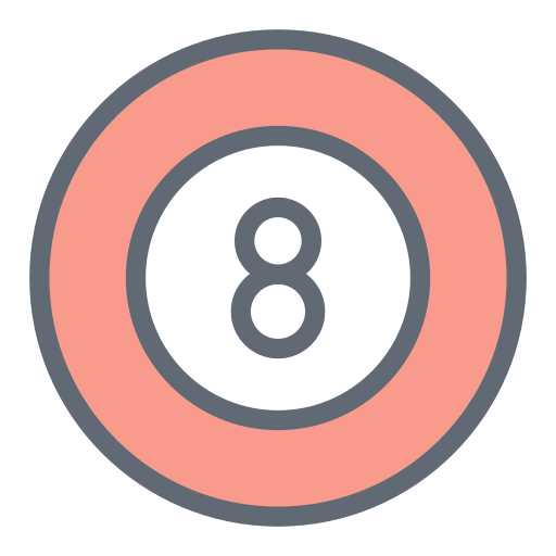 8 ball Generic color lineal-color icon