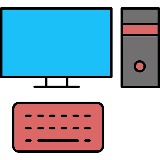 ordinateur personnel Generic color lineal-color Icône