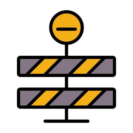 barreira Generic color lineal-color Ícone