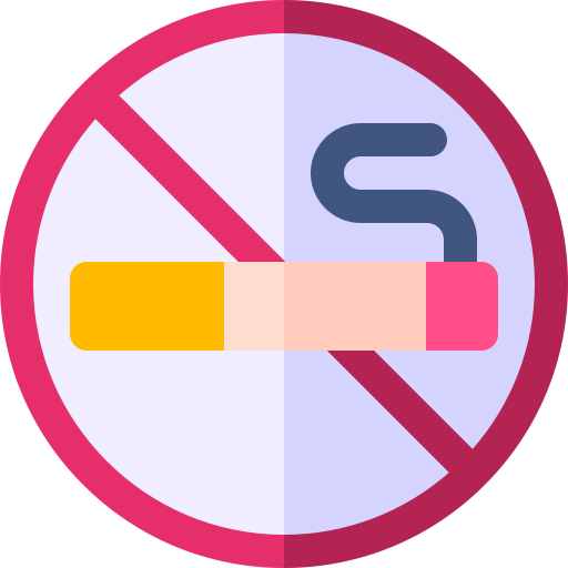 proibido fumar Basic Rounded Flat Ícone