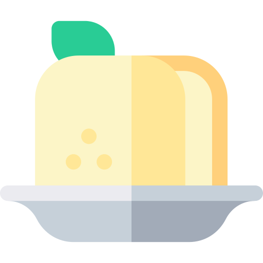 mozzarella Basic Rounded Flat icoon