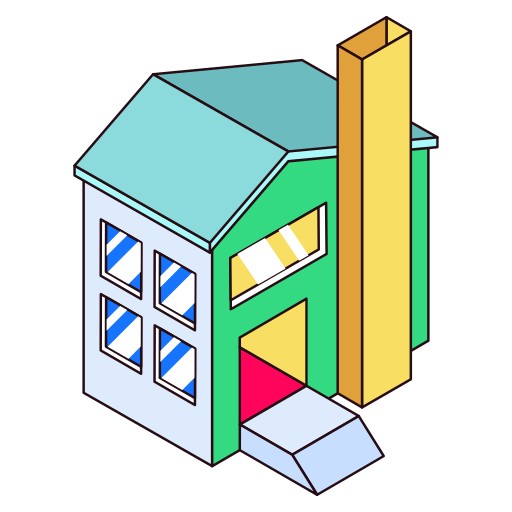 電気住宅 Generic color lineal-color icon