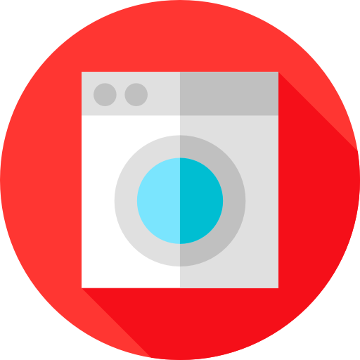세탁 Flat Circular Flat icon