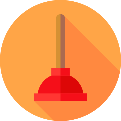 Plunger Flat Circular Flat icon