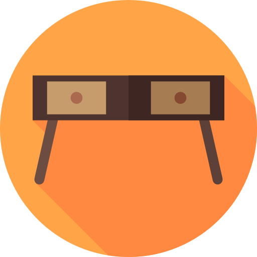 Table Flat Circular Flat icon