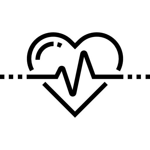 bicie serca Detailed Straight Lineal ikona