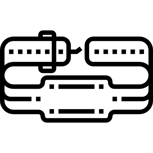 cinturón lumbar Detailed Straight Lineal icono