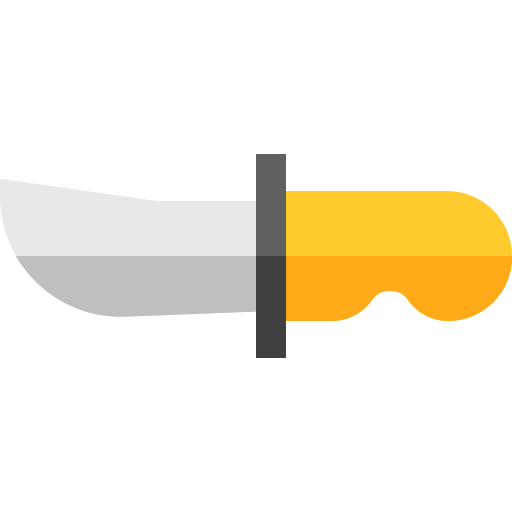 ナイフ Basic Straight Flat icon