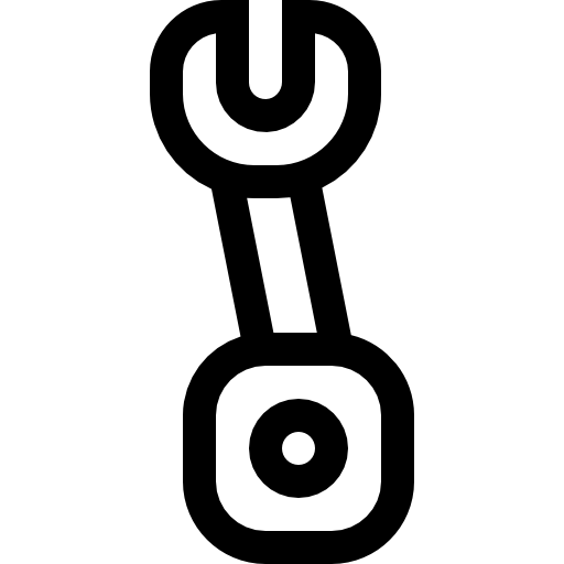 moersleutel Basic Straight Lineal icoon