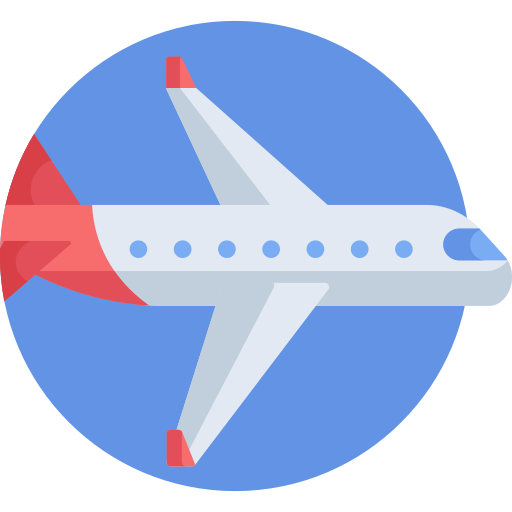 飛行機 Detailed Flat Circular Flat icon