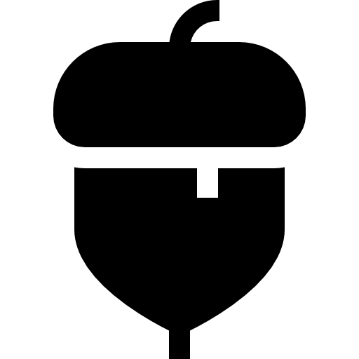 ドングリ Basic Straight Filled icon