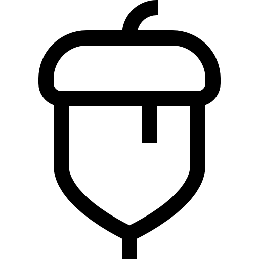 ドングリ Basic Straight Lineal icon