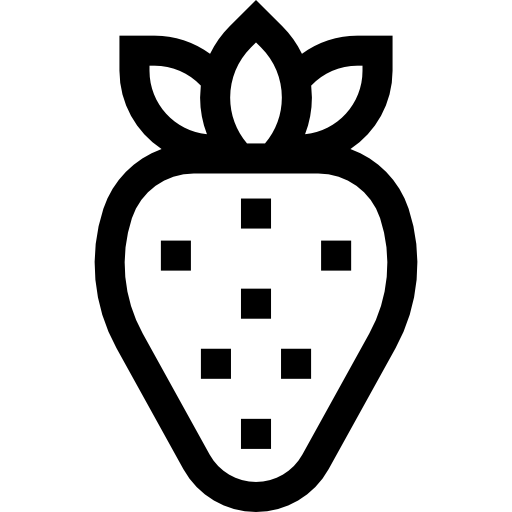 truskawka Basic Straight Lineal ikona