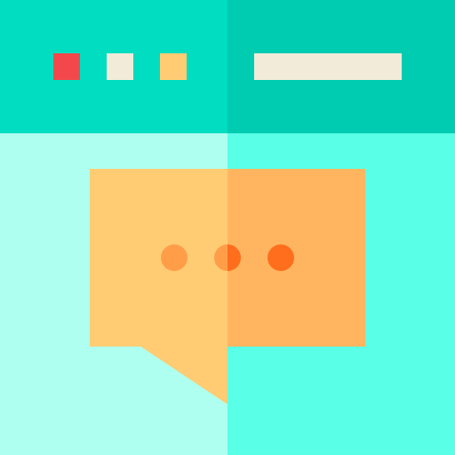 gesprek Basic Straight Flat icoon