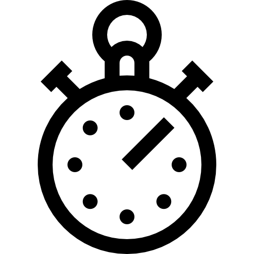 stopwatch Basic Straight Lineal icoon