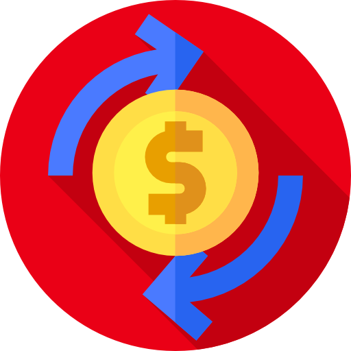 investieren Flat Circular Flat icon