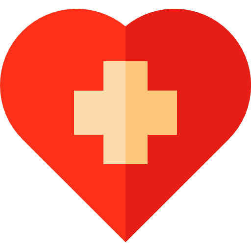 Red cross Basic Straight Flat icon