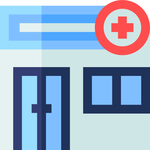 Medical clinic Basic Straight Flat icon