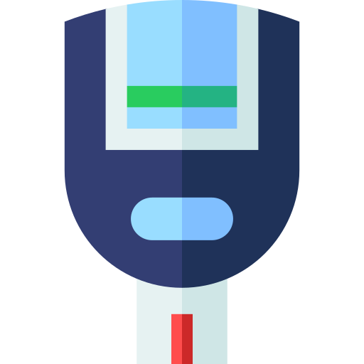glukometr Basic Straight Flat ikona