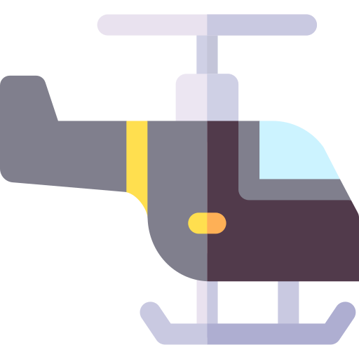 헬리콥터 Basic Rounded Flat icon