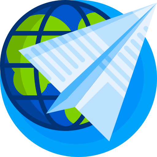 Paper plane Detailed Flat Circular Flat icon