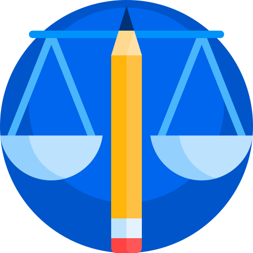 justicia Detailed Flat Circular Flat icono