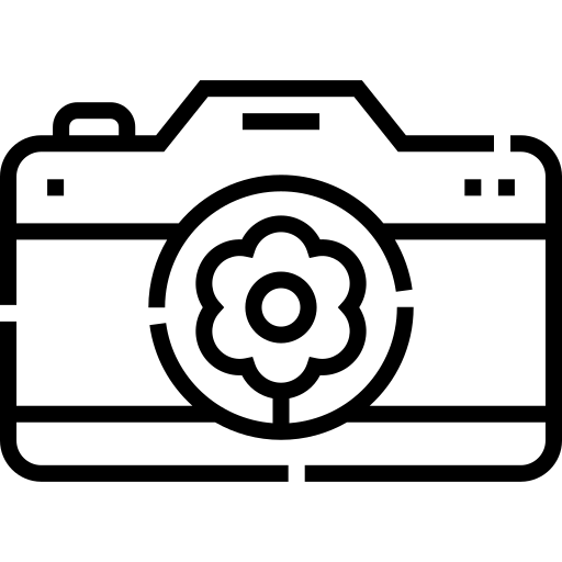 telecamera Detailed Straight Lineal icona