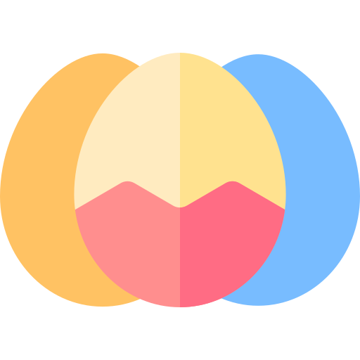 paas eieren Basic Rounded Flat icoon