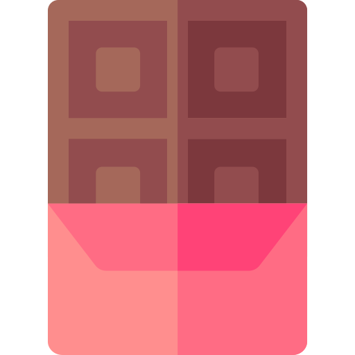 barre de chocolat Basic Rounded Flat Icône