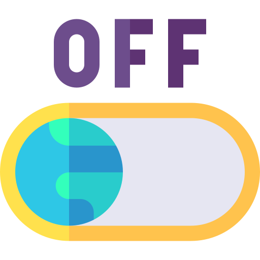 Turn off Basic Straight Flat icon