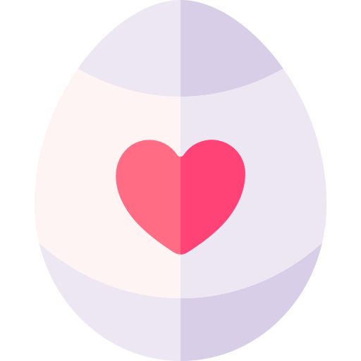 el huevo de pascua Basic Rounded Flat icono