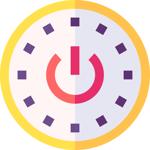 Clock Basic Straight Flat icon