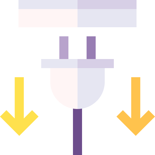 プラグ Basic Straight Flat icon