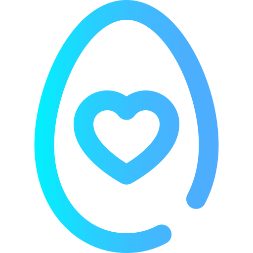 Easter egg Super Basic Omission Gradient icon
